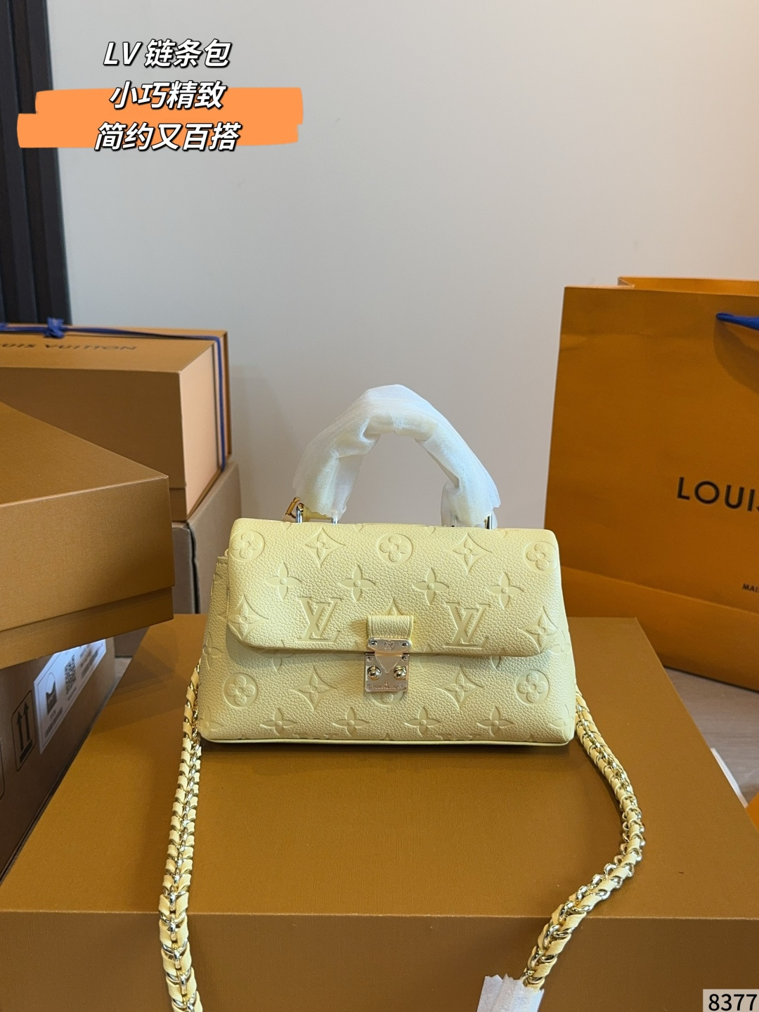 LV Luxury Monogram Handbag Monogram Canvas Cowhide Leather